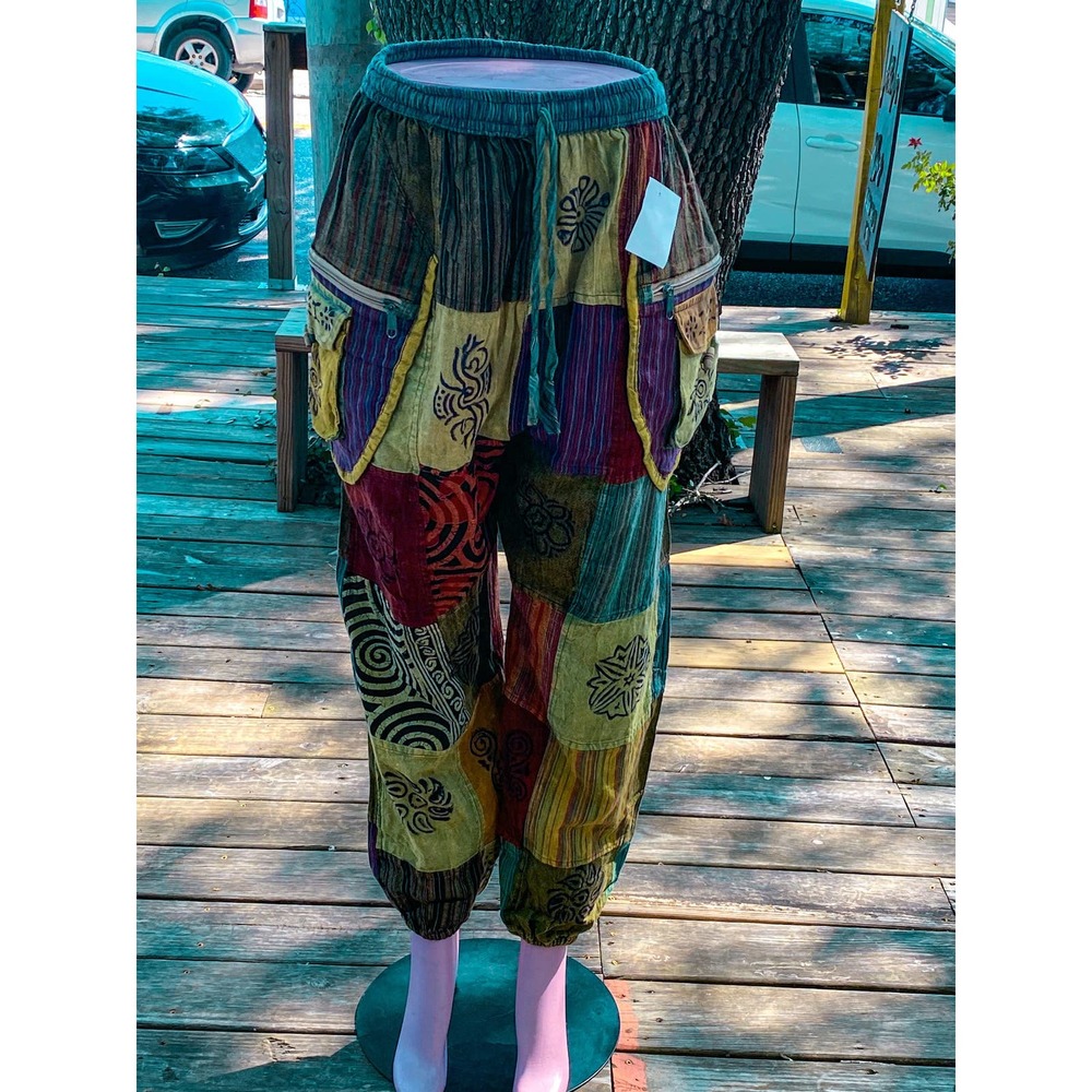 Beautiful boho hippie patchwork pants - Picture 9 of 10